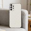 V-Vintage Ins Style Polka Dot   Phone Case For Samsung S25,S24,S21,S22,S23,S30,Ultra,S20,Plus,Fe,Note,10,9,5G Black Cover