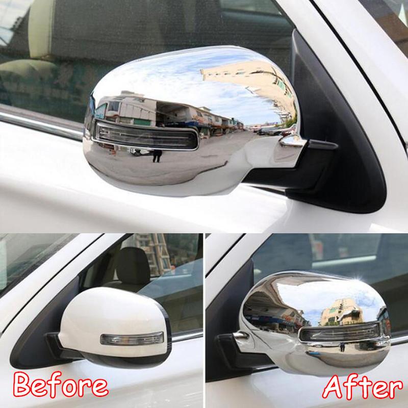 Fit For Mitsubishi Outlander 2013-2018 ABS Chrome Car Rear View Rearview Side Mirror Cover Trim Styling Mouldings 2Pcs New