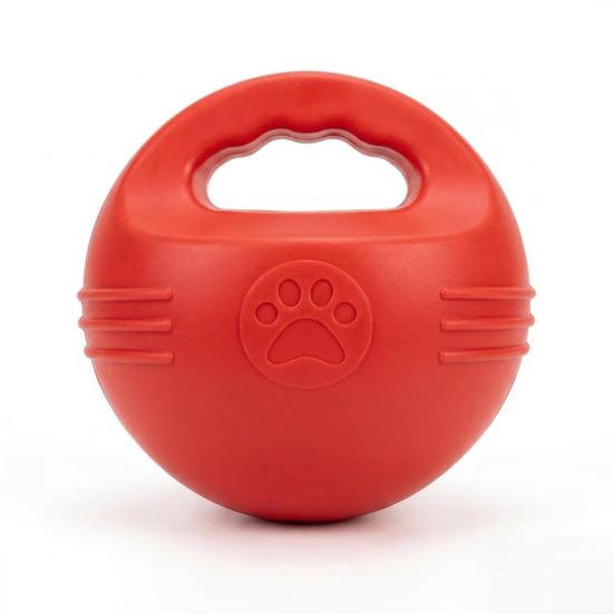 Yumuşak Kettlebell Yüzen Köpek Oyuncağı Isırığa Dayanıklı Plastik Havuz ve Kara İçin Top Diş Temizleme Dokulu Güvenli Etkileşimli Eğitim Köpek Oyuncağı