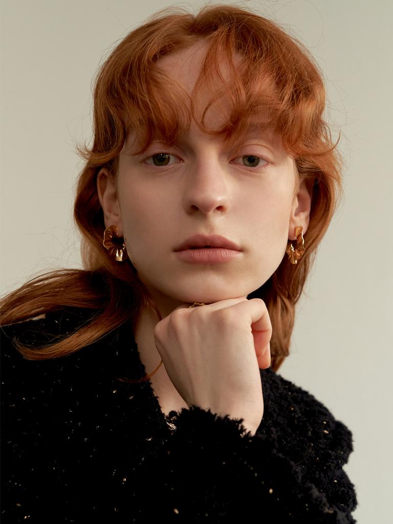 Leeenoir Gathered Earring (2Color)