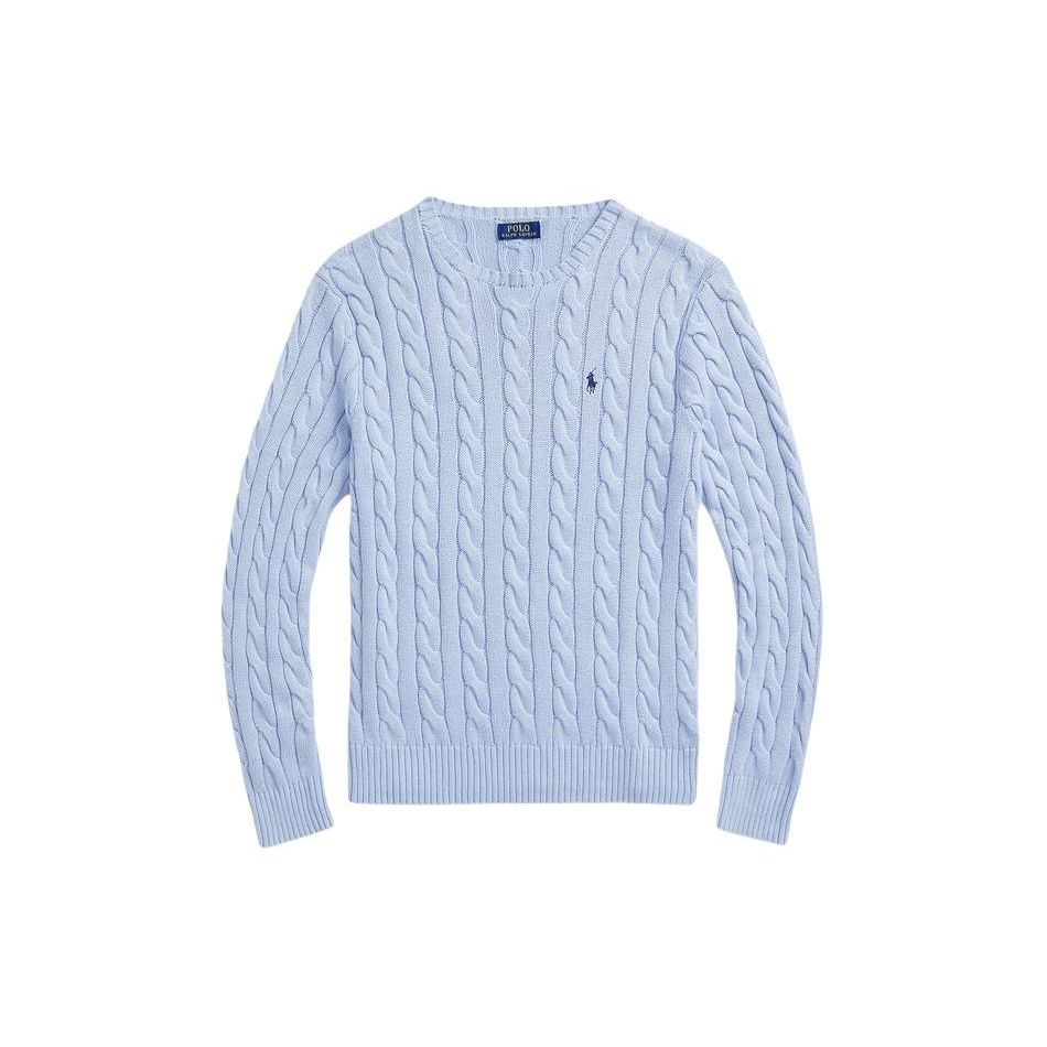 

Мужской свитер Polo Ralph Lauren SS24 однотонный с вышивкой логотипа, кабельной вязки, с круглым вырезом, с длинным рукавом, цвет гиацинтово-синий MNPOSWE16821848-400 S