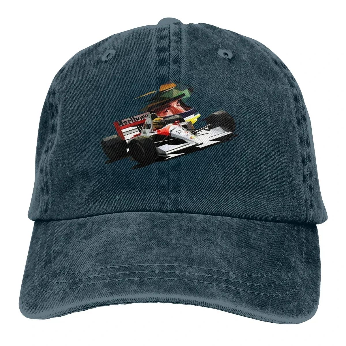 

Low Poly Baseball Cap Unisex Ayrton Senna Caps colors Women Summer Snapback Caps