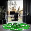Fußball bedruckter runder Teppich Teppich Stuhlteppich Läufer Eingang Fußmatten, für Bürostuhl Wohnzimmer Schlafzimmer Küche.