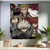 Gorący Chłodny Anime G Gachiakuta Gobelin Ścienny Do Salonu Domowego Pokoju w Domu Akademickim Wystrój Ścienny Sztuka Dekoracja