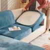 Fluwelen Stof Woonkamer Bank Kussenhoezen Elastische Bankhoes L-vormige Bankzittinghoes Sets Hoes Fauteuil Chaise Longue Hoes Gebruikt Voor Woonkamer