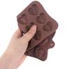15 wnęk Mini forma do czekolady w kształcie serca Silikonowe formy do cukierków Gummy Jelly Mold