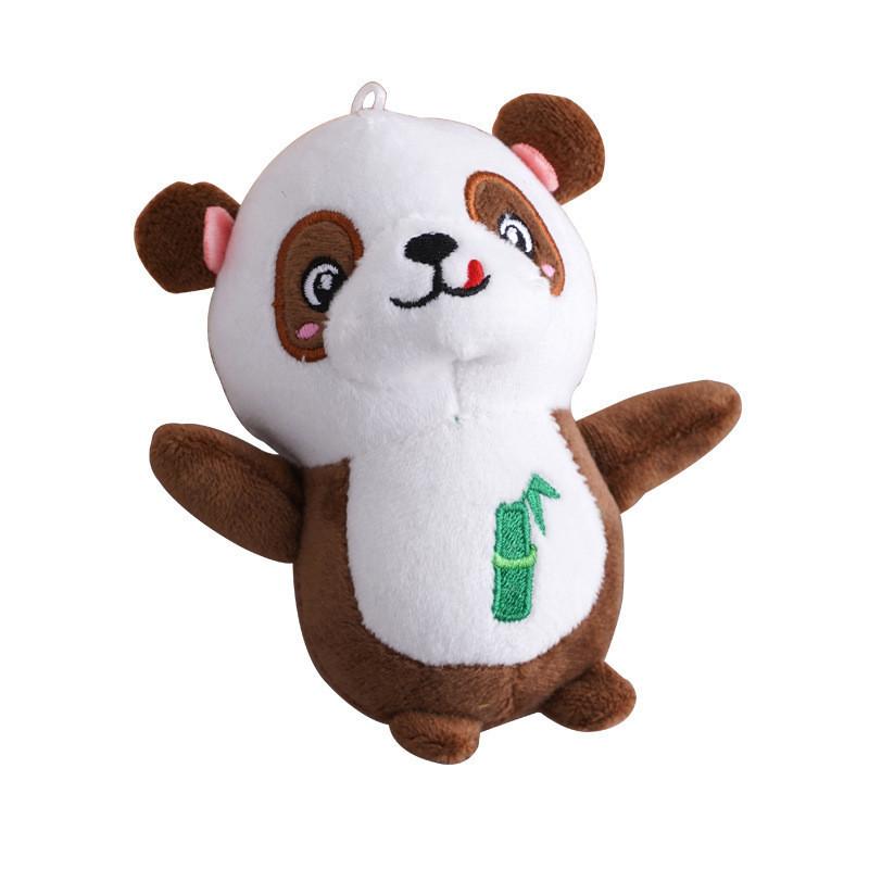 Adorable Panda Plush Toy Keychain Soft Cute Stuffed Animal Bag Charm 12cm