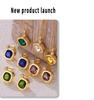 British Fashion Zircon Necklace & Replaceable Earring Set