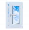 Finestra in PVC bianca 40x60 DESTRA 400x600 mm vasistas e anta a battente doppio vetro