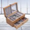 Large Capacity Jewelry Organizer Box Earrings Rings Storage Boxes Bracelet Jewellery Display Case Drawer Necklace Showcase Cases