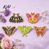 Moth Clothing Accessory Vintage Enamel Brooch, Cartoon Insect Alloy Lapel Pin, Men Jewelry Women Accessories for Suit Dress Coat Scarf Retro