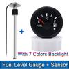 100MM Fuel Level Sensor + 52MM Fuel Level Gauge 0-190 Ohm Fuel Oil Tank Level Meter Sensor For Boat Car Yacht Marine 9-32V