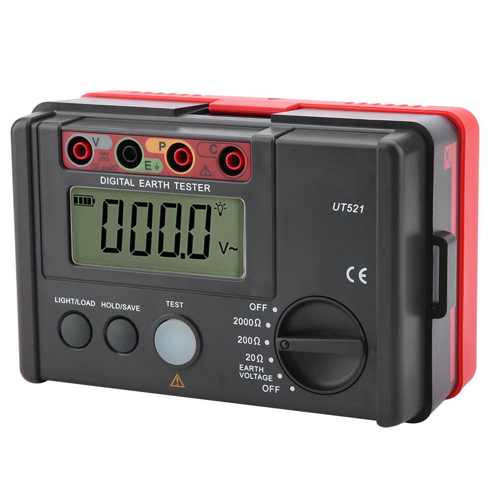 UT521 Digital Earth Tester Earth Ground Insulation Resistance Meter Ohmmet