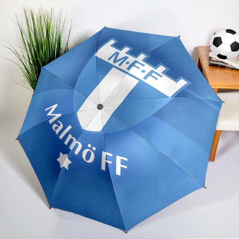 Malmo Ff Crest Design Umbrella - Automatic Open/Close, Compact 8-Rib Lightweight Umbrella Essential for outdoorPicnic Accessory Fan Gifts