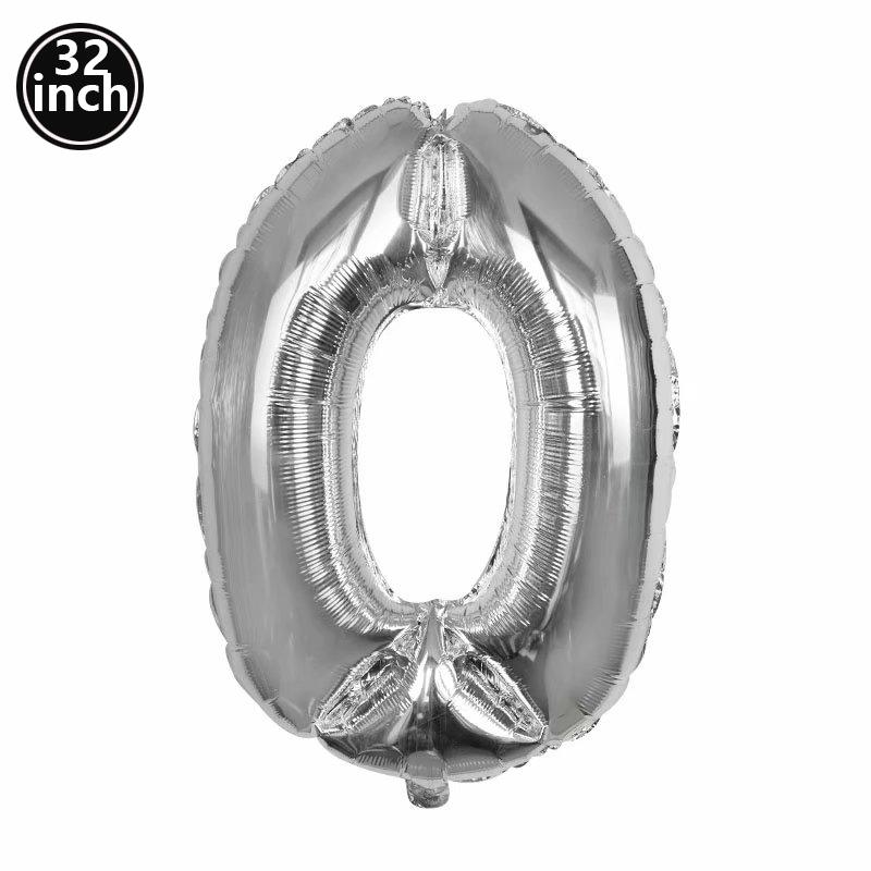 Multi Color Large Numbers 1 Balloon 32Inch 1 2 3 4 5 6 7 8 9 Birthday Ball Red Digit Bachelorette Balloons Figure Golob Balloons