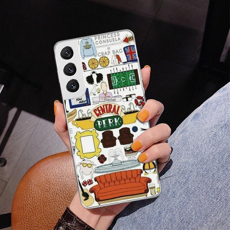 Friends Tv Show Funny Family Phone Case For Samsung Galaxy S24 S25 Edge S26 Ultra S23 S22 S21 Plus S20 FE + Personalized Print C