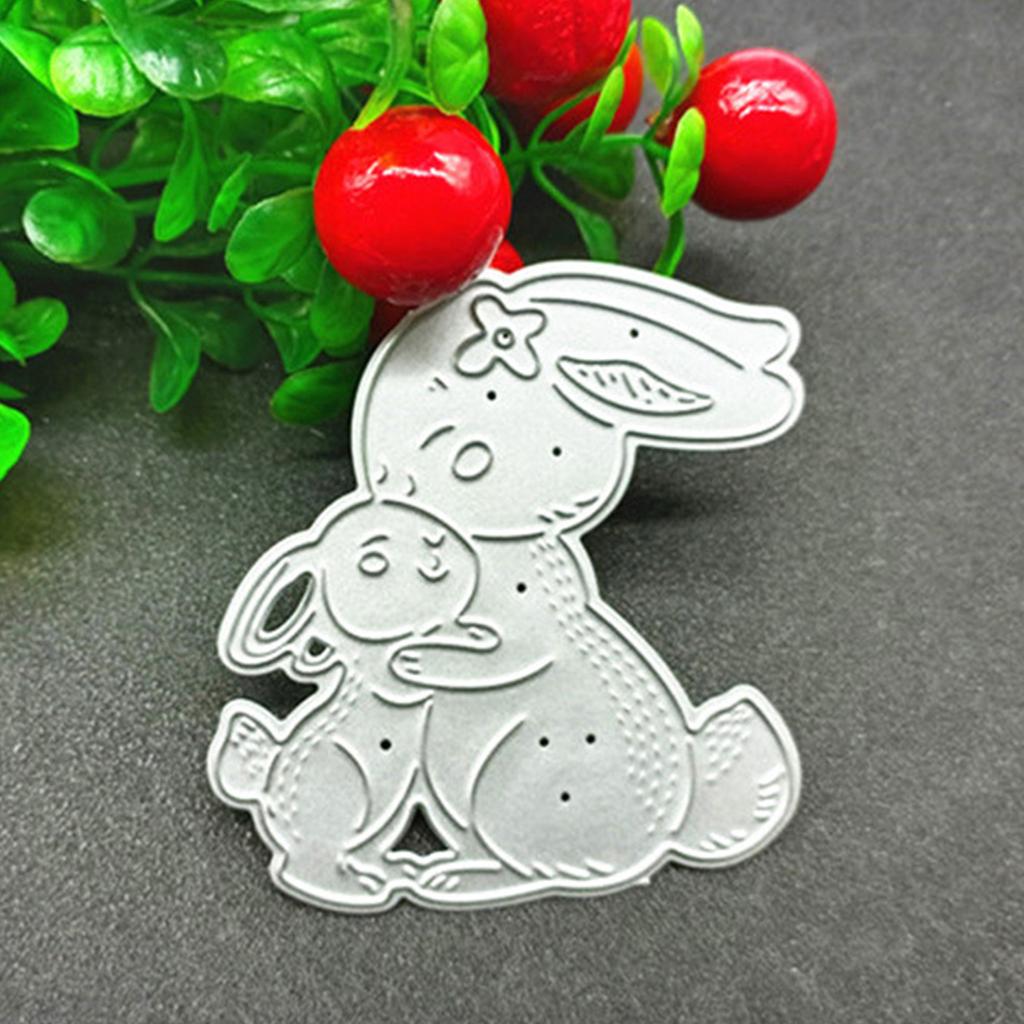 Bunny Die Cuts Rabbits Rabbits Metal Cutting Dies DIY Embossing Mold Scrapbooking Album-Photo Frame Making Decorations