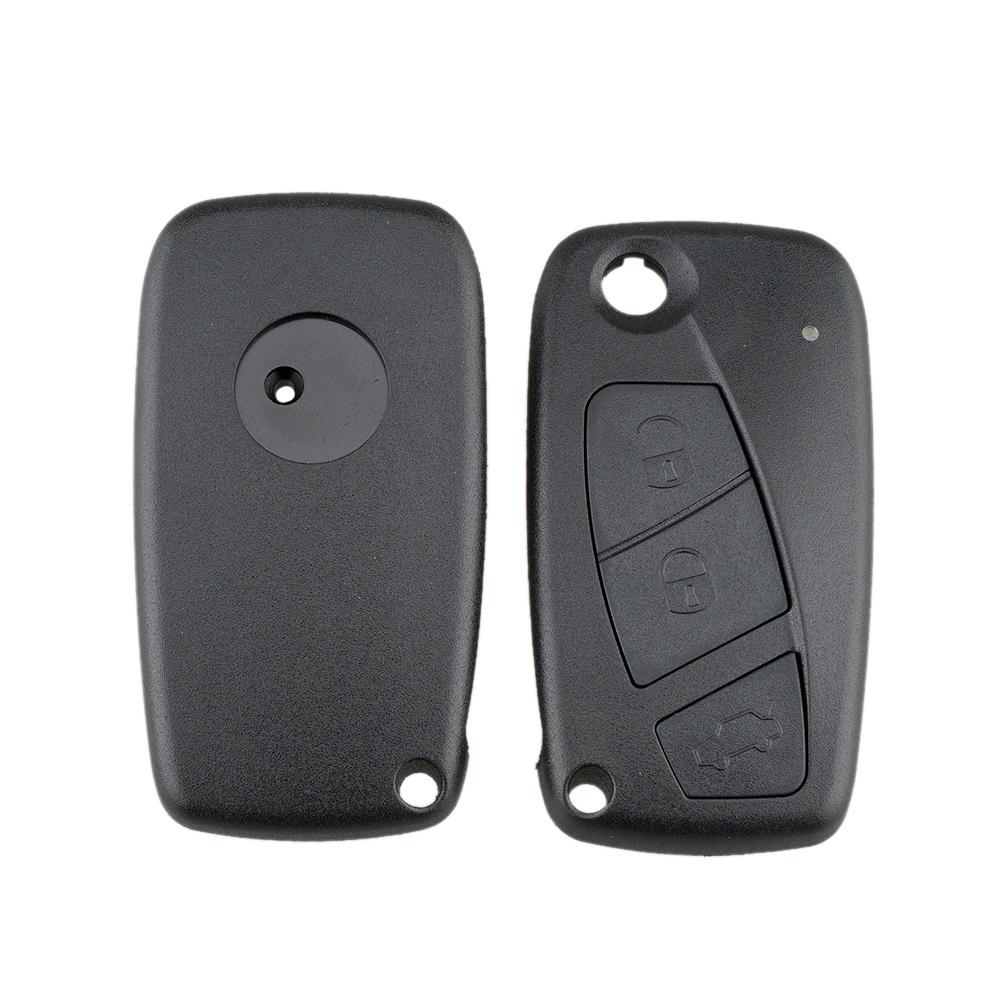 Chave em branco id46 3 botões Fiat Fiorino Doblo Punto 500 Qubo Peugeot Bipper Nemo com eletrônica em branco