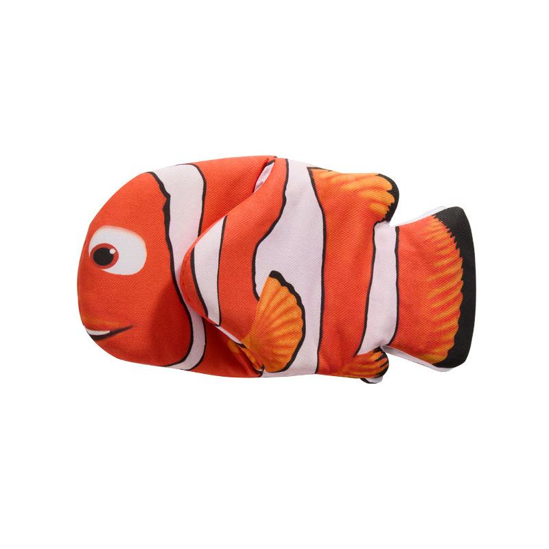 Cotton Oven Gloves Baking Creative Clownfish Insulation Gloves Microwave Oven Anti-Scalding Gloves