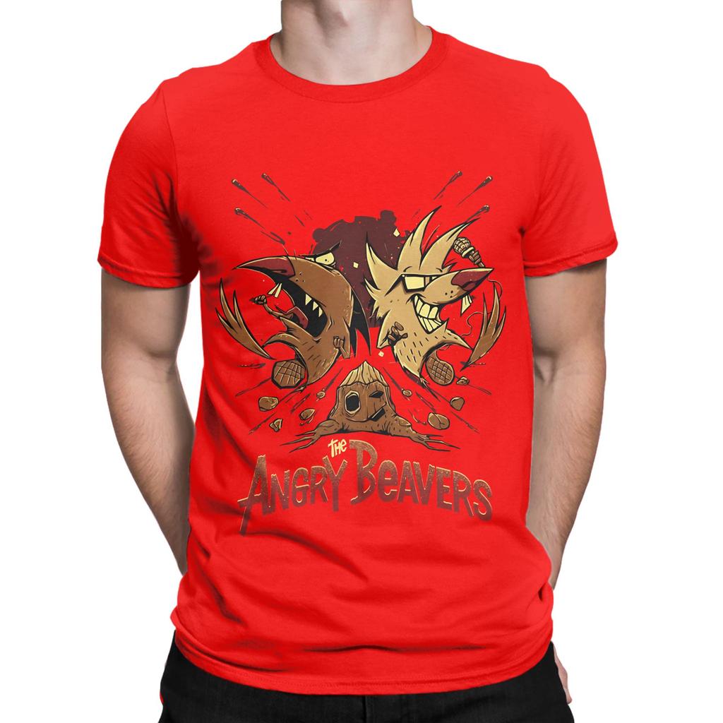 Unisex Unisex Wütende Cartoon TV-Serie Biber Lustig Unisex Fan Lustig Grafik 100% Baumwolle T-Shirt Die Wütenden Biber Oberteile T-Shirts Für Unisex