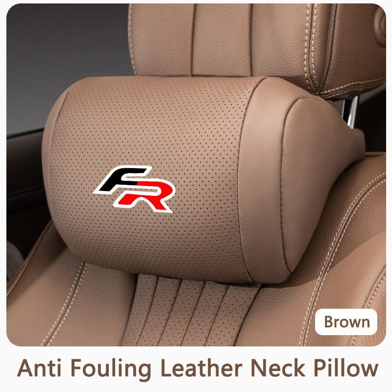 rlcp4 Car Headrest Pillow Provides Perfect Neck And Waist Support Comfortable Breathable For Seat FR Leon IBIZA Arona Arosa Ateca Exeo