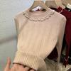 Herbst Neue Perlen Langarm Gestrickte Pullover Frauen Winter Slim Fit Basis Pullover Pullover für Frauen Mode Elegante Solide Warme Jumper tops 24868