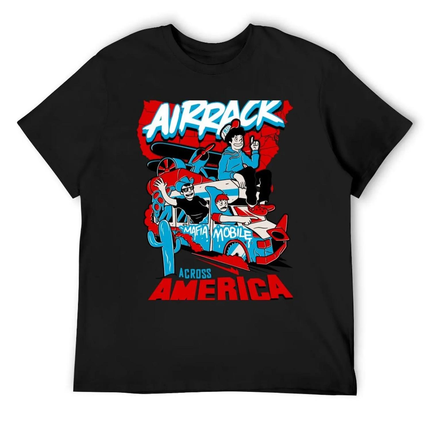 

Airrack Merch Airrack Across America T-Shirt Louboutins cotton graphic tees hippie clothes summer shirt shirts graphic tee men XXXXXL чорний