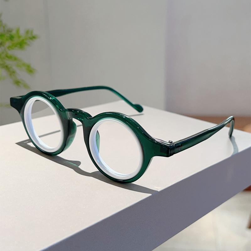 Vintage Round Glasses Men  New in Retro Blue Light Blocking Optical Frames Women Trendy Candy Color Rim Eyeglasses