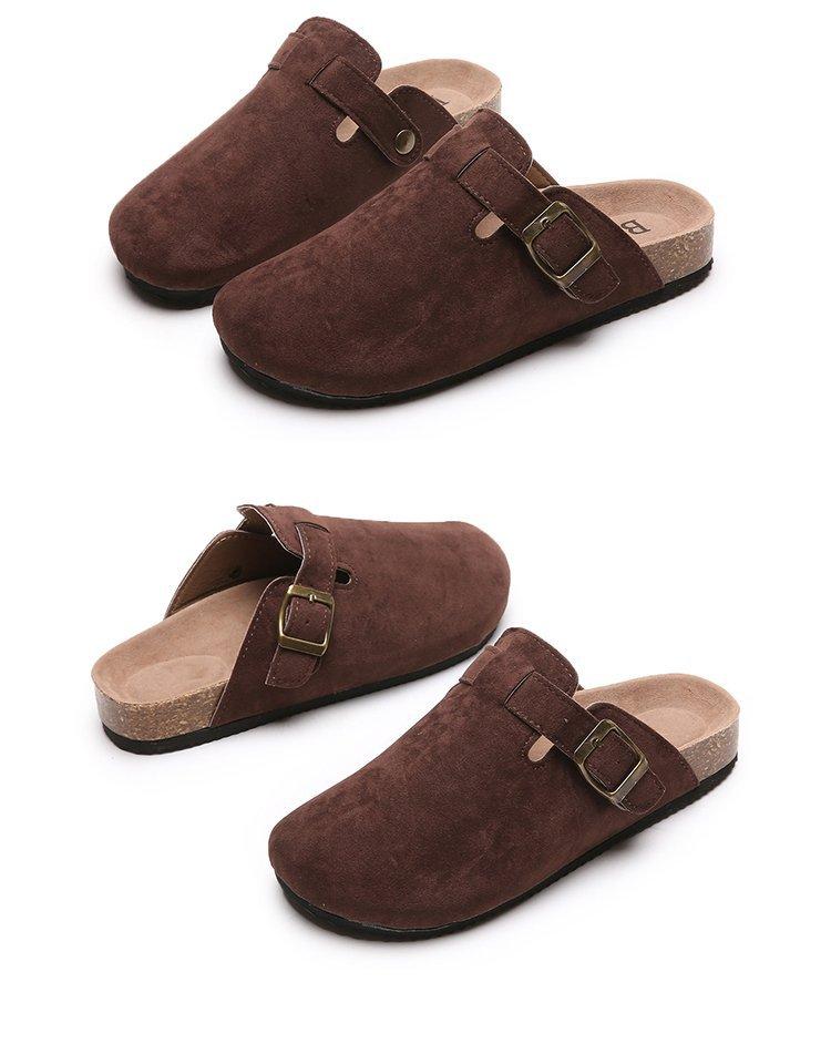 Thick-soled bag head slippers Fashion hot-selling slippers Couple cork spot slippers