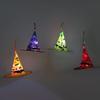Hanging Ornament Halloween Witch Wizard Hat Home Accessories Wicked Witch Lighted Magican Hat Witch Hats with LED Light