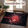 Benutzerdefinierter Teppich Nottingham Forest Muster Druck Name Text Weicher Rutschfester Boden Teppich für Heim Innen Dekoration