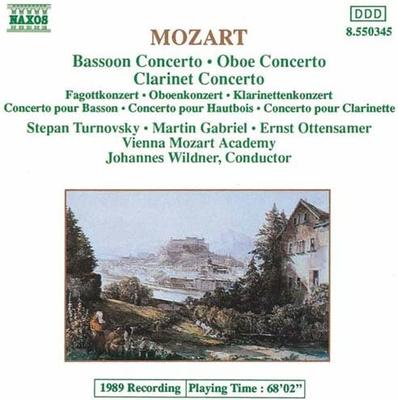 CD STEPHAN TURNOVSKY MARTIN GABRIEL   Mozart Oboe Concerto 8550345 NAXOS Europe ObiClassical Used