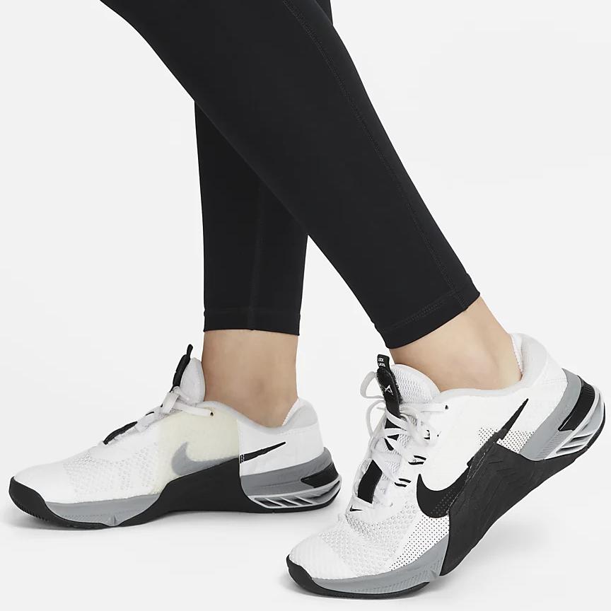 Nike Pro Logo Print High-Waisted Slim Fit Leggings Women Leggings Black DX0080-010