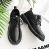 Men's shoes Korean version casual leather shoes men's British black small leather shoes business dress breathable work shoes