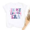 N My Engaged Era Shirt Fiance TShirt EngageUnisext Gift for Her Bridal Shower Gifts Retro Groovy Fiance AnnounceUnisext Tops