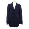 Loewe [Domestic Regular] H526330X81 Wool X Cashmere Double-Breasted Jacket Coat 48 NavyUsed