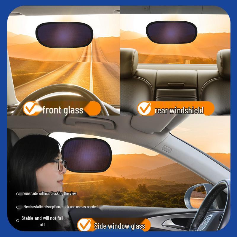 Auto-Sonnenschutz Isolierung & Sonnenschutz für Windschutzscheibe und Seitenfenster - Verdunkelnde Innenvorhänge