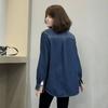 Cowboy Shirt Women's Spring Loose Stacked Tops Casual Cardigan Shirt Jacket
