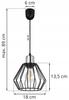 Hanging Lamp, Ceiling Chandelier, Wire Shade, Led
