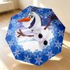 Winter Snowman 8 Ribs 3Fold Black Glue Uv Protection Umbrella Sun Protection Rainproof Compact Folding Umbrella For Travel Daily Use C9232