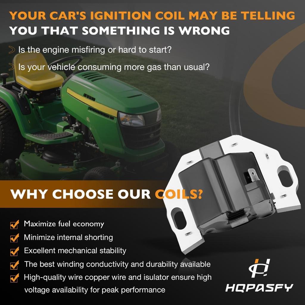 21171-0711 Ignition Coil Compatible With Kawasaki FX600V FX691V FX730V FX850V FX921V FS600V FS730V FR541V FR730V & More 21171-7042 21171-7047 (2