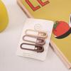 Dopamine Korean Minimalist Milk Coffee Hairpin for Women - Seamless Edge Side Bangs Clip for Frizzy Hair