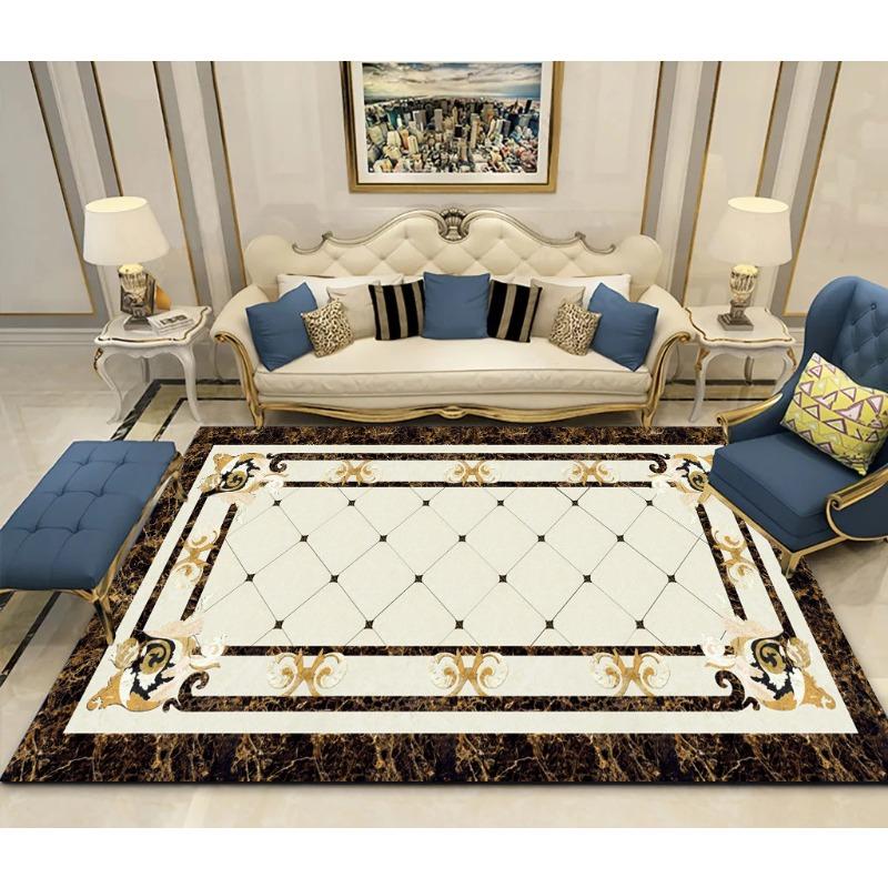 

Ковер для гостиной в стиле мрамора, простой кофейный столик, диван, ковер для спальни, прикроватный ковер 100 * 160cm