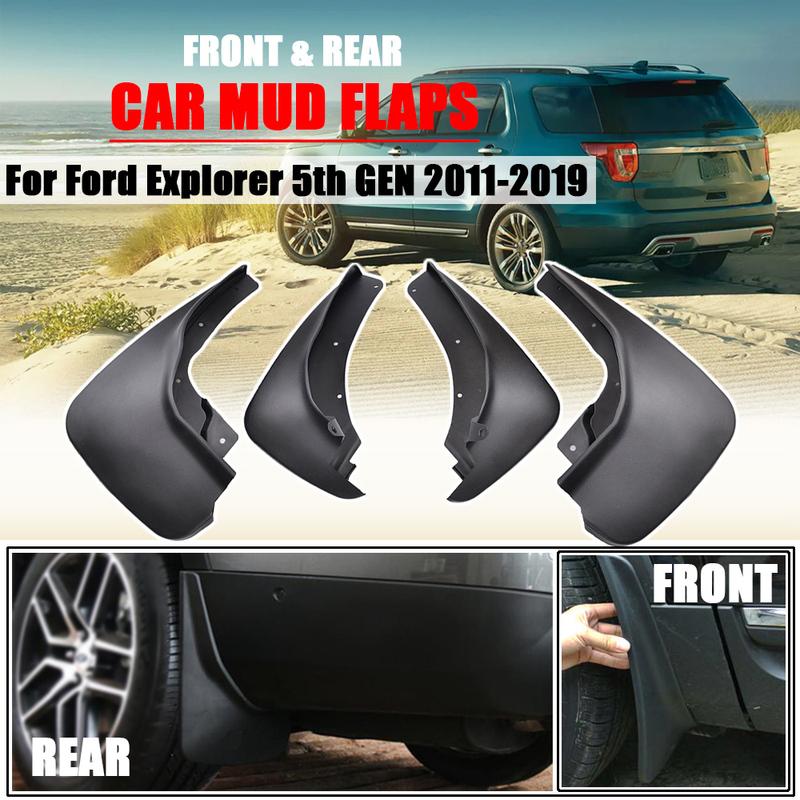 

4X Mud Flaps For Ford Explorer Classic 2011 - Splash Guards Mudguards Car Styling 2012 2013 2014 2015 2016 2017 2018