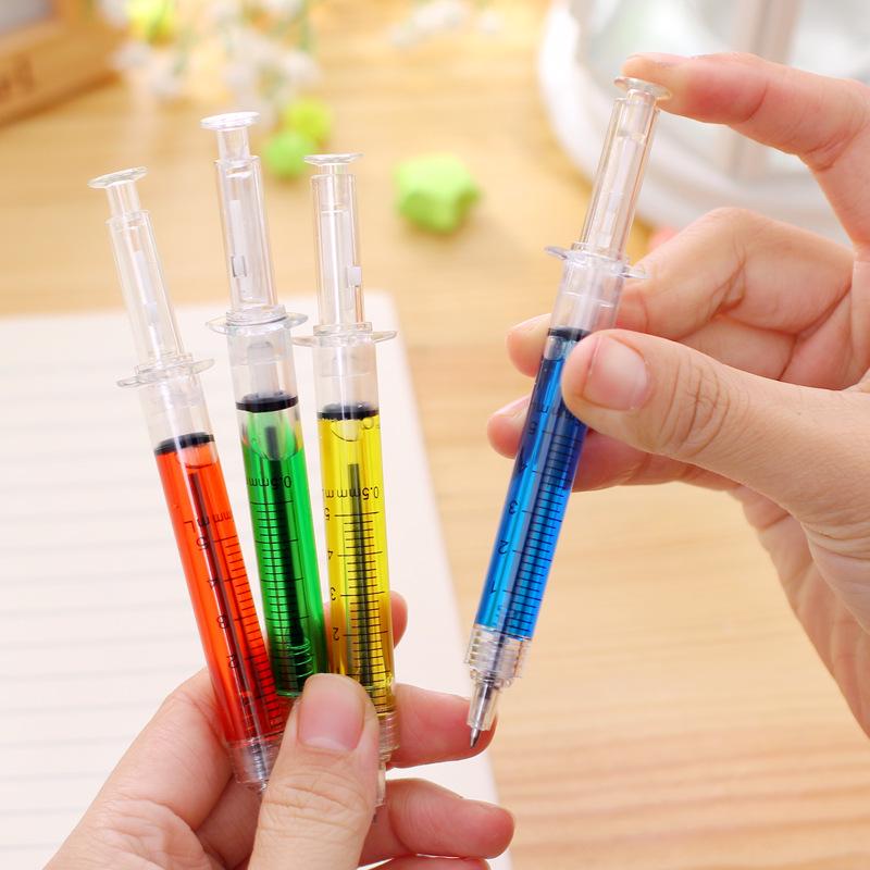 YZ31 Creative Syringe Ballpoint Pen for Kids' Gifts and Study Supplies