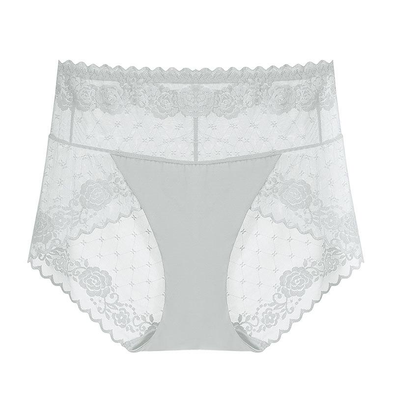 12 Color High Waist Women Panties Sexy Lace Stars Briefs Summer Ultra Thin Mesh Breathable Lingerie Female Seamless Intimates