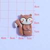 Kawaii Style Autumn Squirrel Mushroom House Mappe Leaf Theme Resin Cabochons Artificial Souvenir