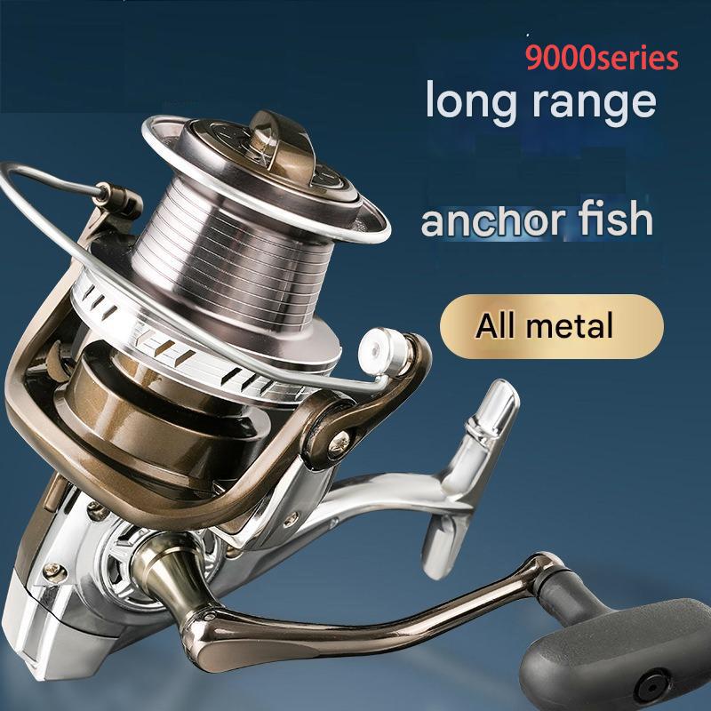 Mavllos BM Carp Fishing Reel CNC Metal Rocker Arm 5.2:1 High Speed Brake Force 15KG Deep Sea Long-distance Sea Fishing Reel