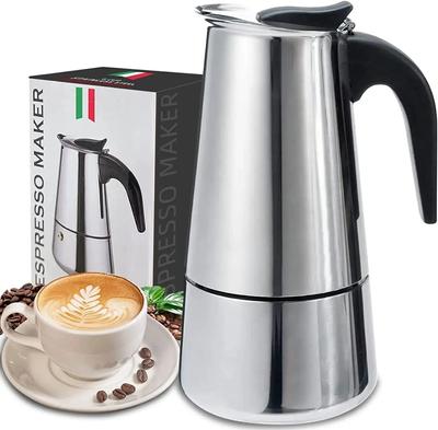 12/9/2Cup Moka Pot Kahve Makinesi Espresso Fincanları Kahve Makineleri Latte Perkolatörü Ocak Üstü Moka Kahve Makinesi İtalyan Kahve Makinesi