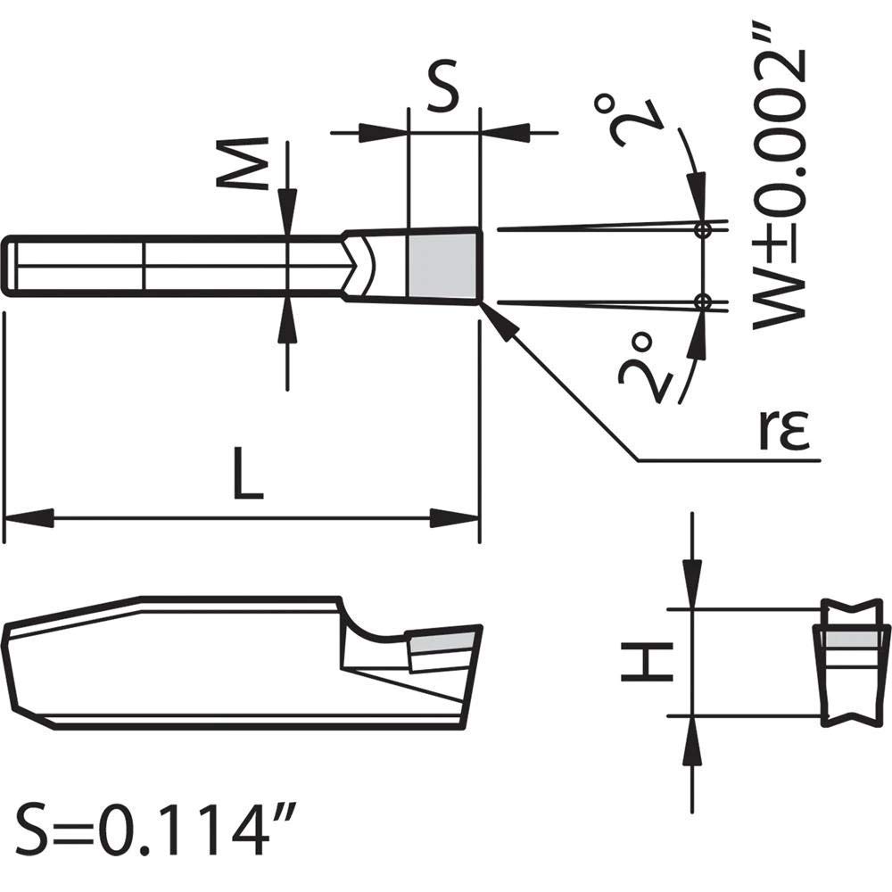 KYOCERA Grooving Tip Diamond KPD001 GMN3